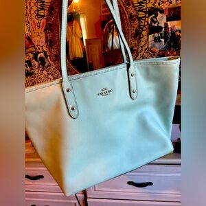 Baby Blue Coach Tote/Purse